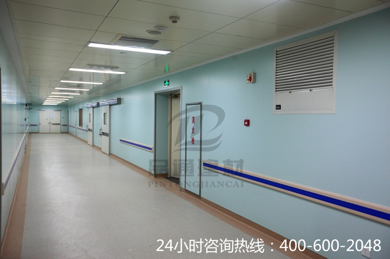 【寧夏】銀川市鐵路醫(yī)院pvc走廊護墻板，貨比三家優(yōu)選品通建材